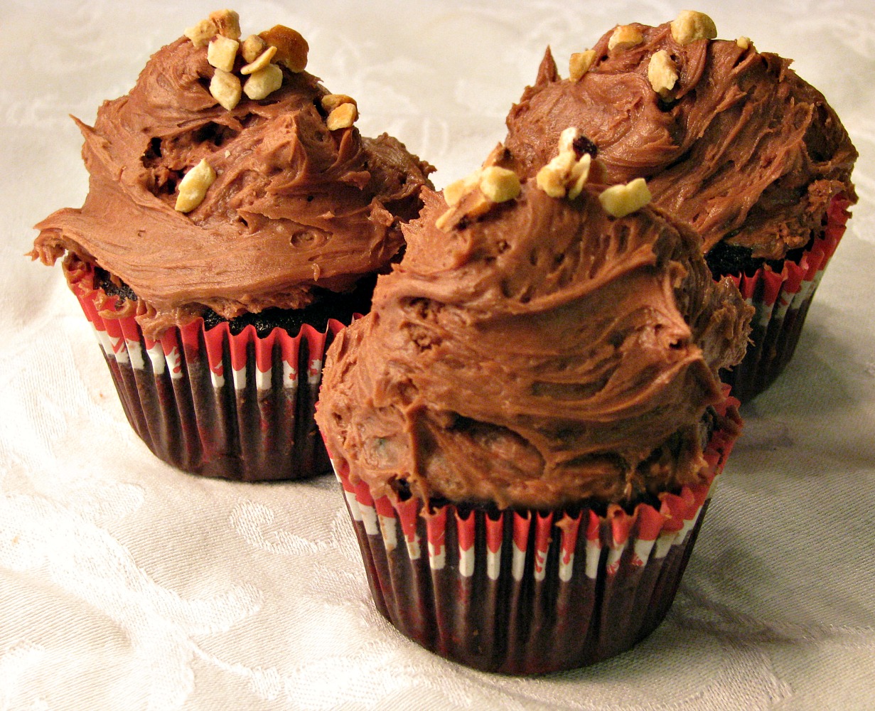Chocolate Hazelnut Cupcakes with Nutella Frosting