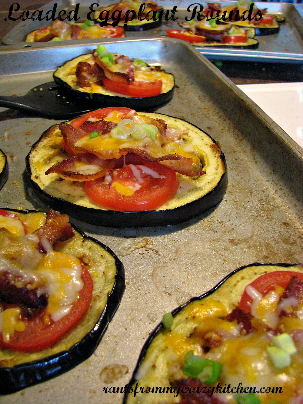 Loaded Eggplant Rounds