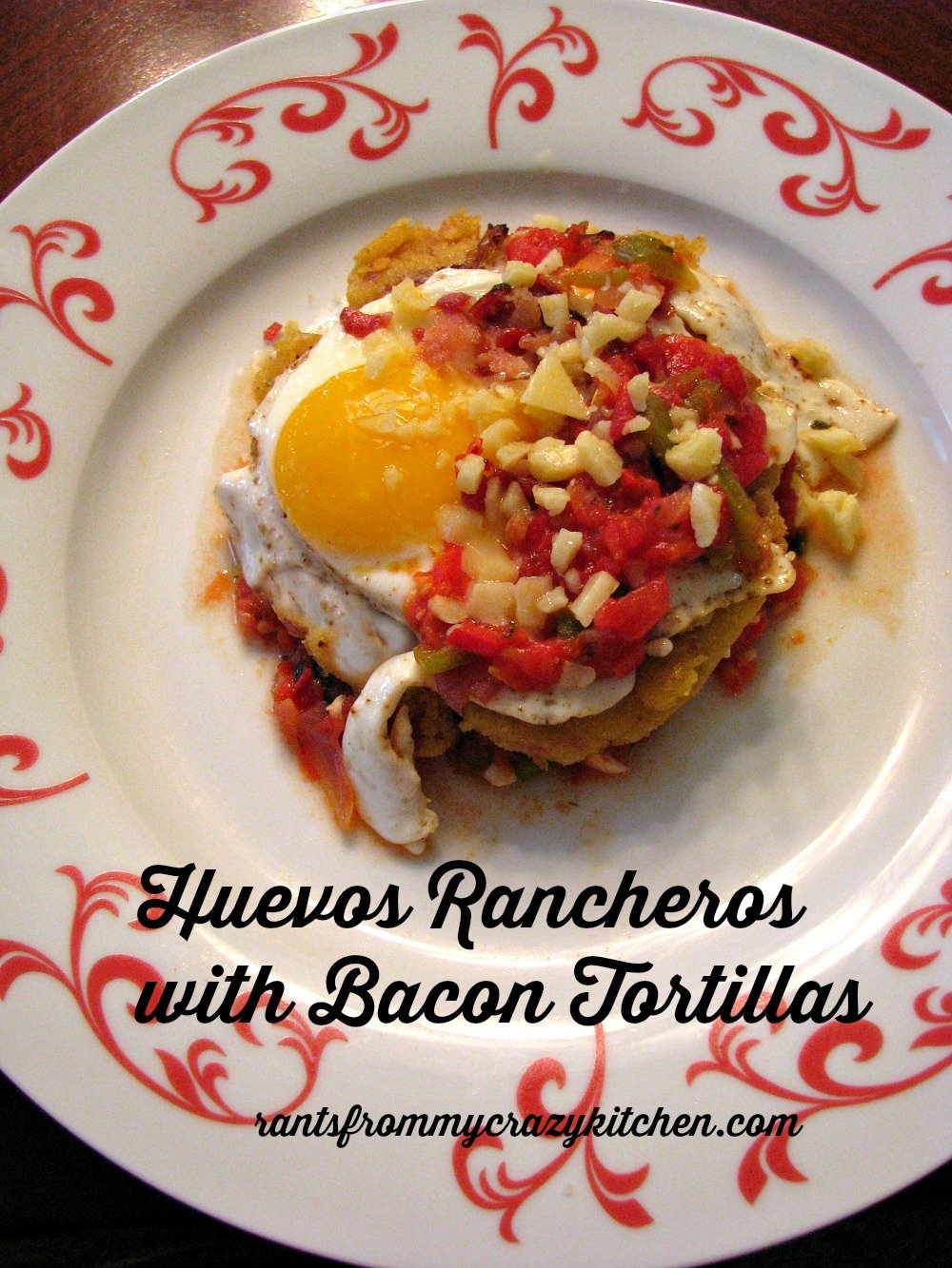 Huevos Rancheros with Bacon Tortillas