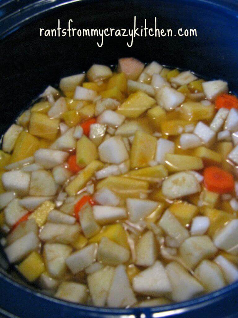 Squash and Apple Soup in the Slow Cooker