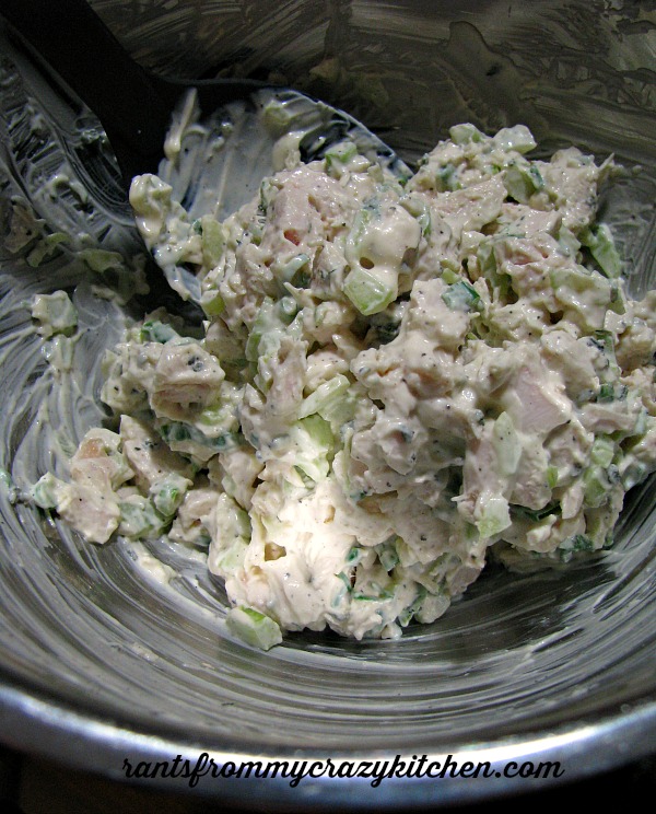 Mixing Turkey Salad