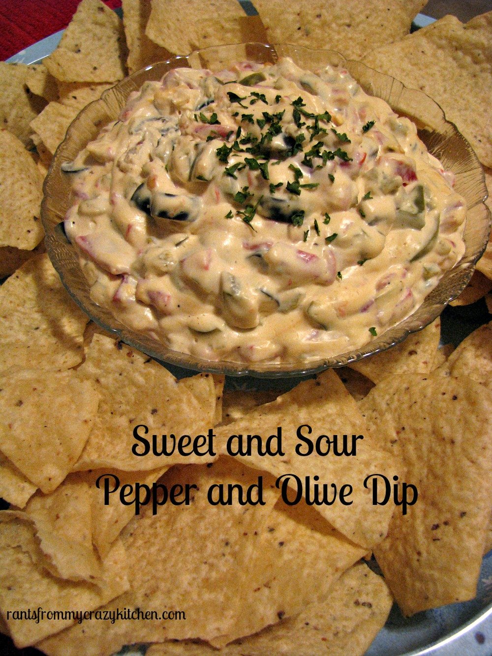 Sweet and Sour Pepper and Olive Dip