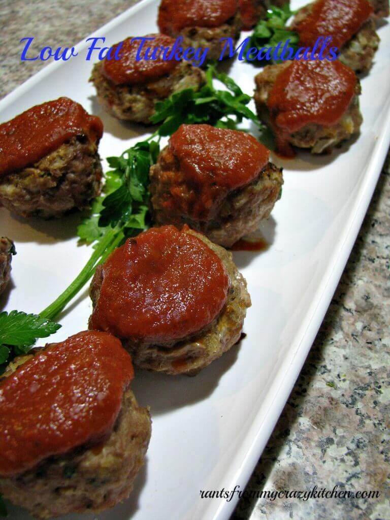 Low Fat Turkey Meatballs - A quick and easy dinner recipe