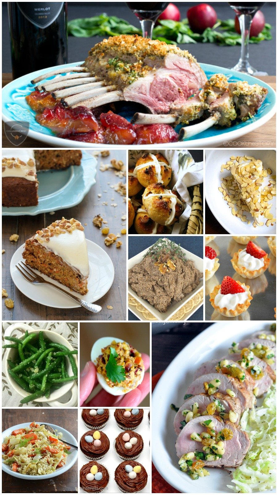 35 Easy Easter Recipes- This collection has it all,  Easter appetizers, entrees, sides, and desserts. Everything you need to plan your Easter dinner! 
