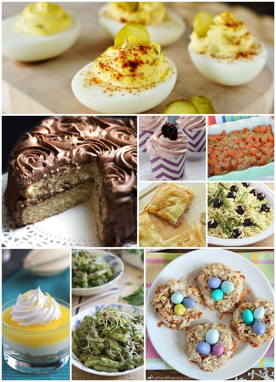 Easy Easter Recipes- Enjoy this wonderful collection of easy Easter recipes to help you plan your Easter Dinner. This collection contains everything from appetizers to desserts and will be a go-to reference for all! 