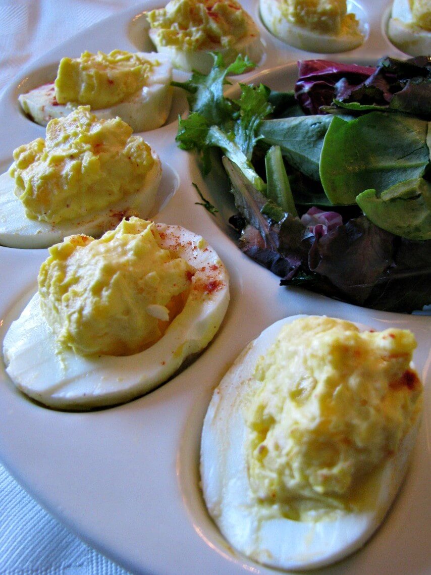 Creamy Horseradish Deviled Eggs. Simple, delicious deviled eggs with cream cheese and just a hint of horseradish. 