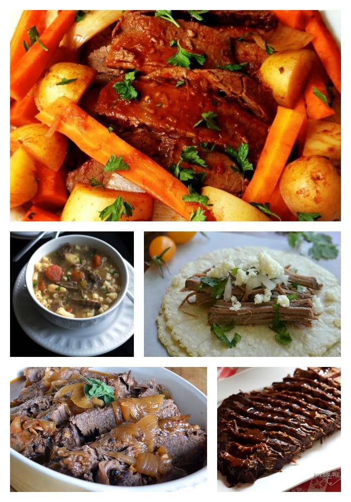 11 Mouth Watering Beef Brisket Recipes- from traditional beef brisket to soups, stews and tacos, you'll find a recipe to love here! 