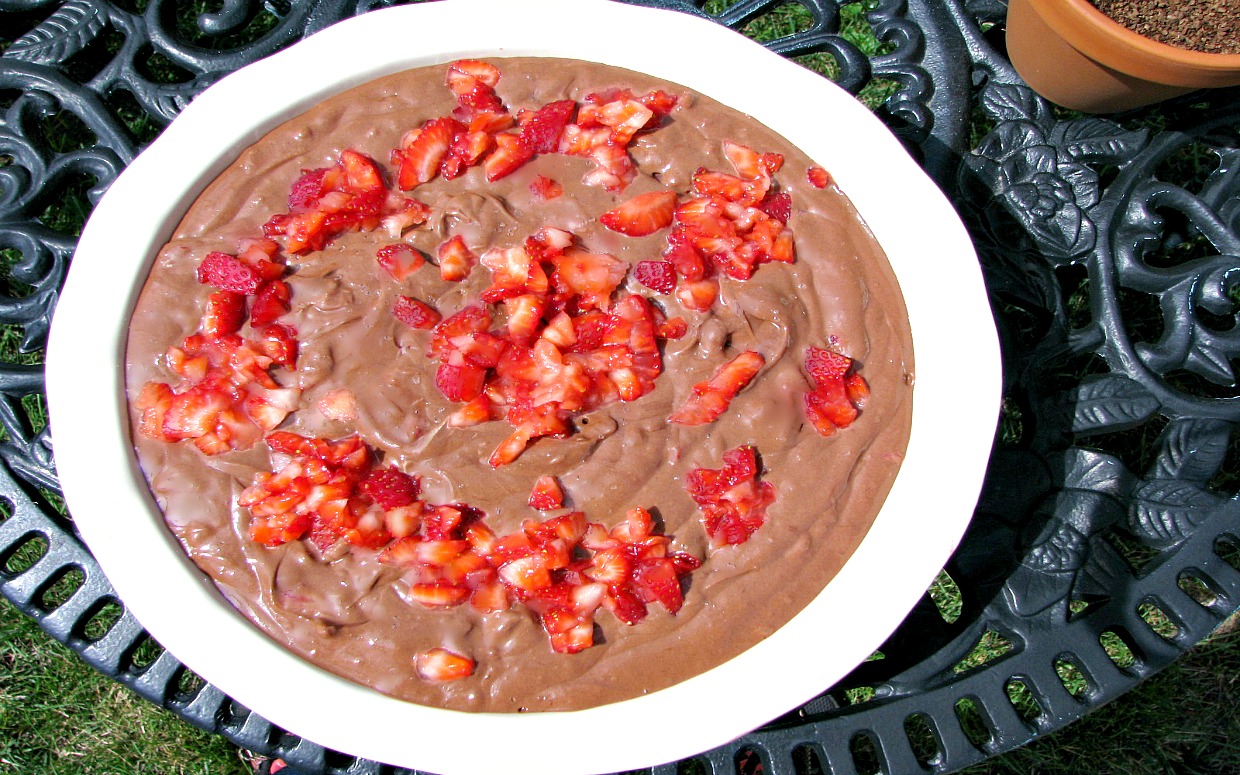 This creamy, chocolaty dessert dip with fresh strawberries will be a summertime favorite! 