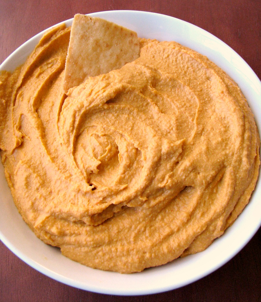 Sweet and Spicy Hummus Close-Up
