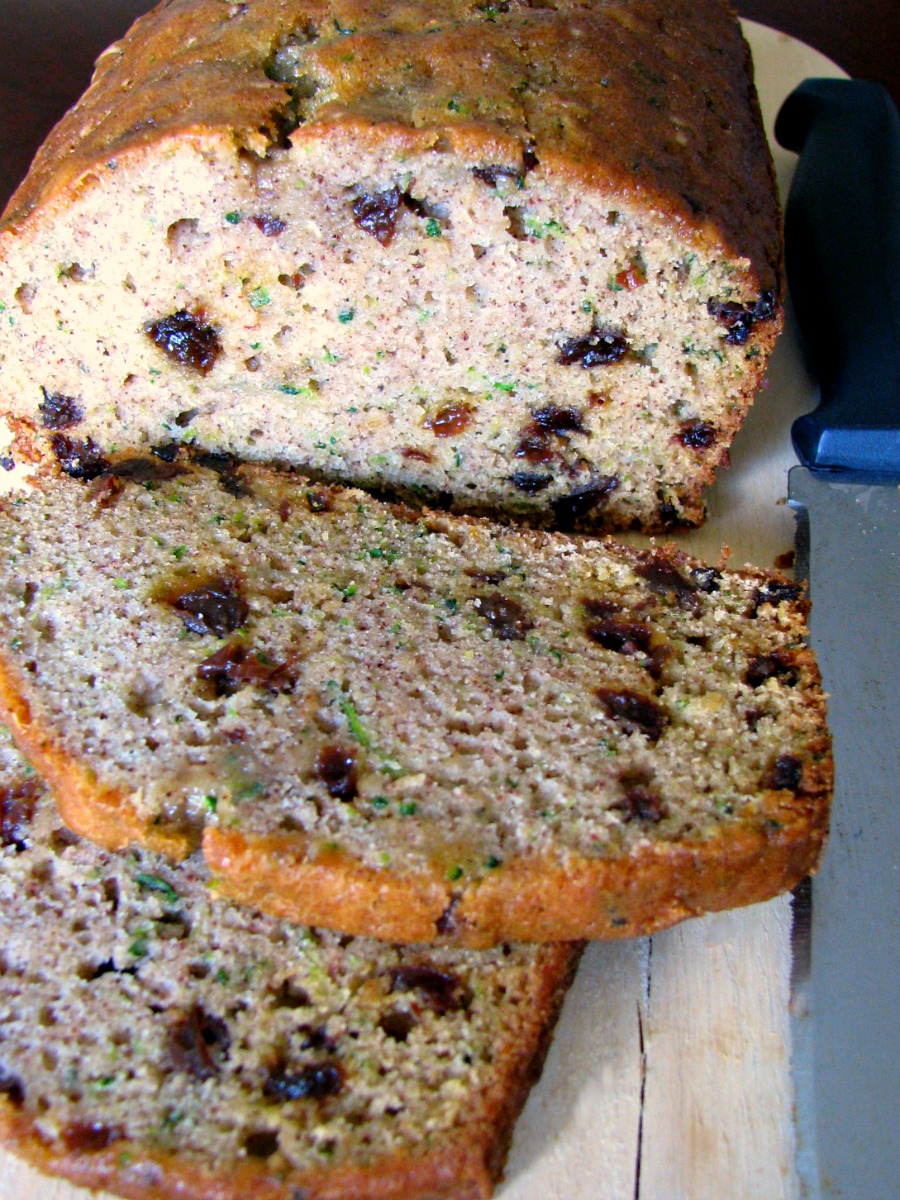 Sweet Zucchini Raisin Bread is a great way to enjoy summers favorite veggie, and get the kids to eat it!