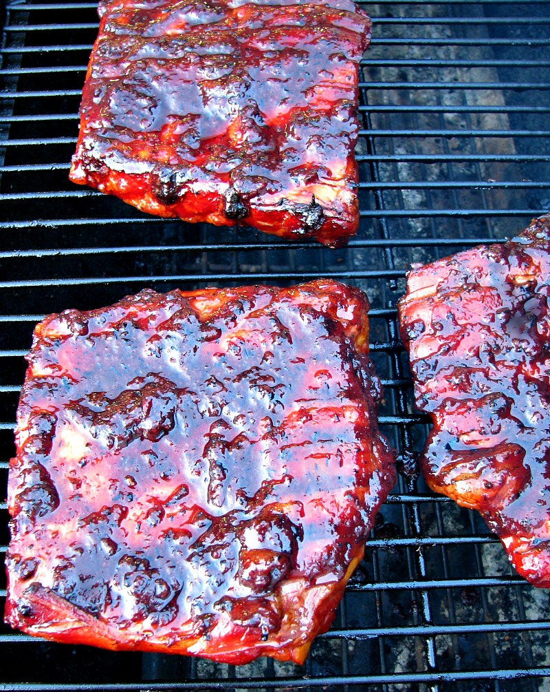 Cajun-Blueberry-BBQ-Ribs-on-the-Grill