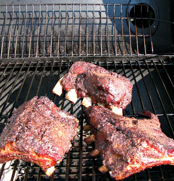 Mocha Rubbed Pork Ribs on the Grill