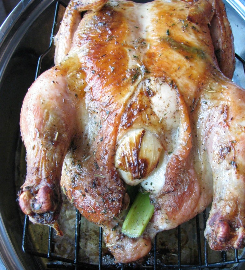 Learn how to make a perfect Roast Chicken or Turkey just in time for your Thanksgiving feast with this recipe for roasted chicken with herb butter. 