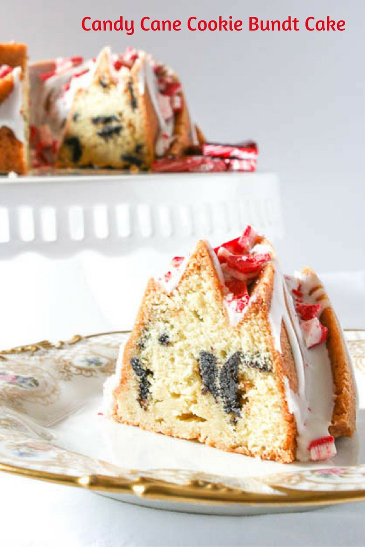 Candy Cane Cookie Bundt Cake- Desserts Required