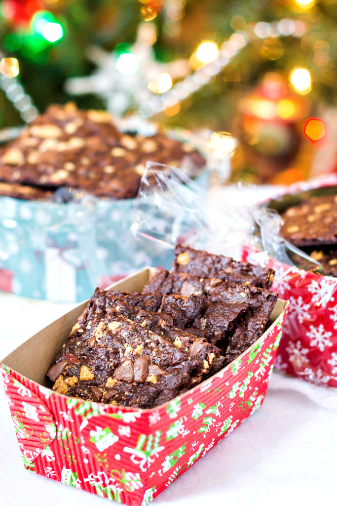 Peppermint Bark Brownie Bark- Jenni Field's Pastry Chef Online