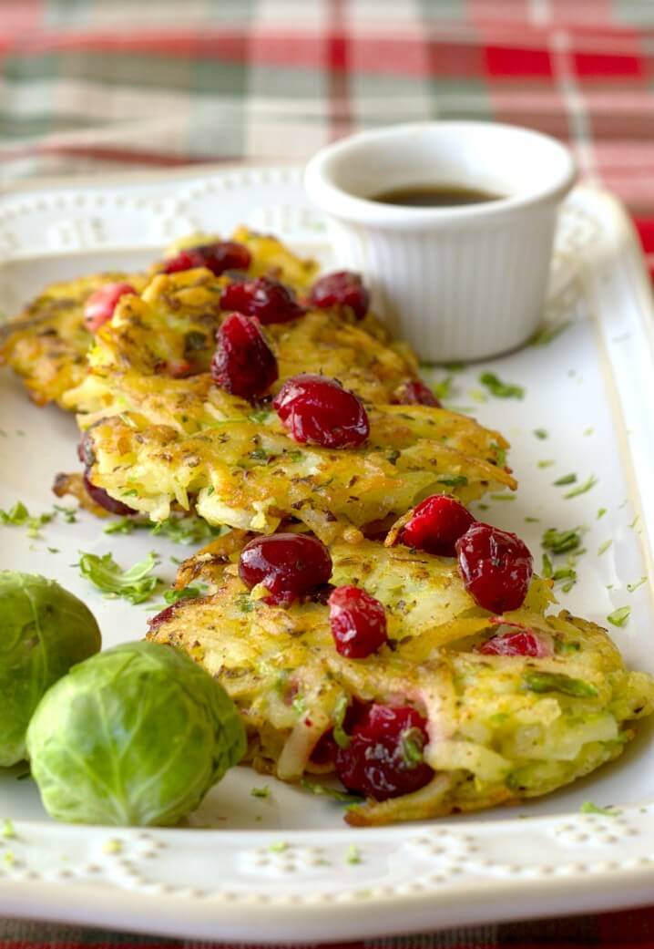Cranberry Brussels Sprouts Potato Pancakes- It's Yummi