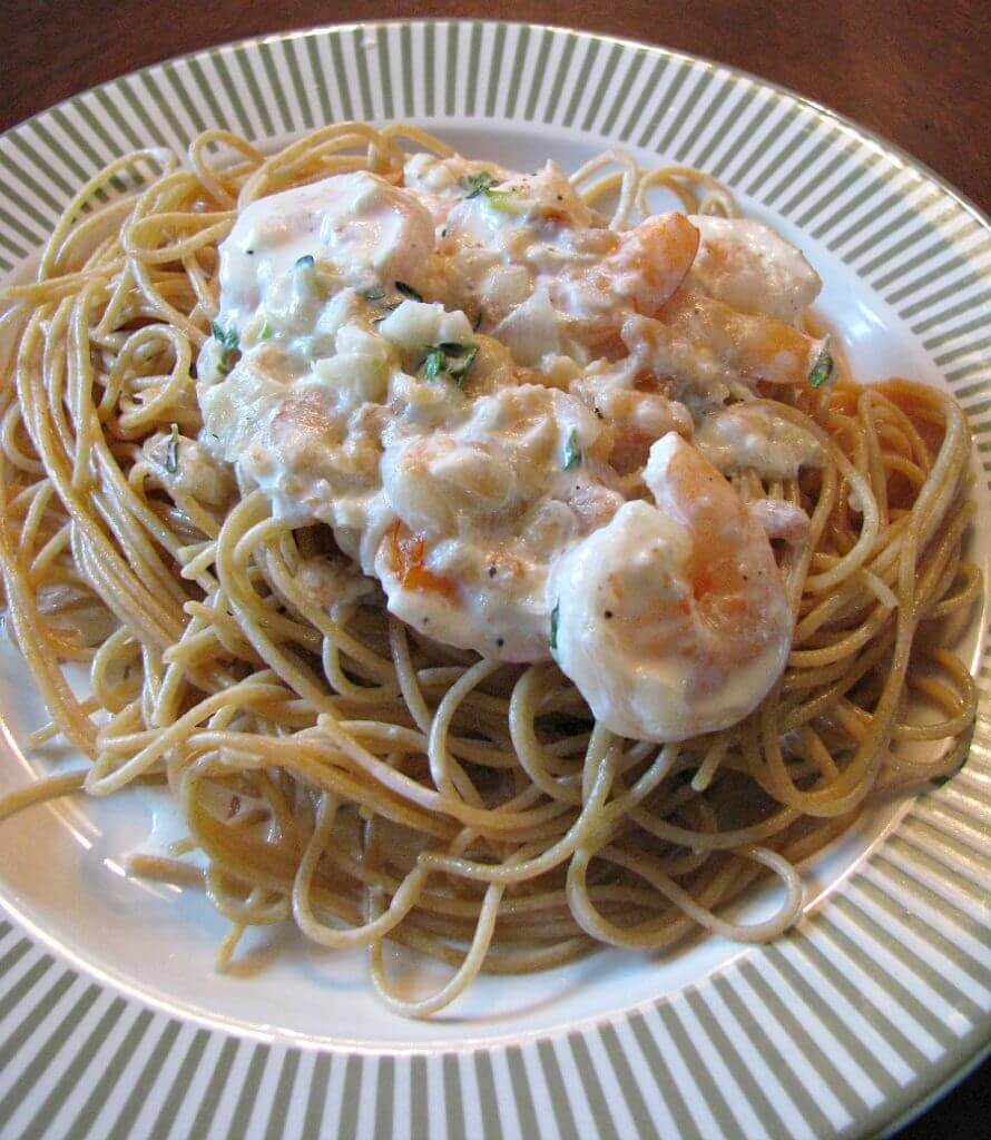 Shrimp In A Lemon Thyme Cream Sauce - Rants From My Crazy Kitchen