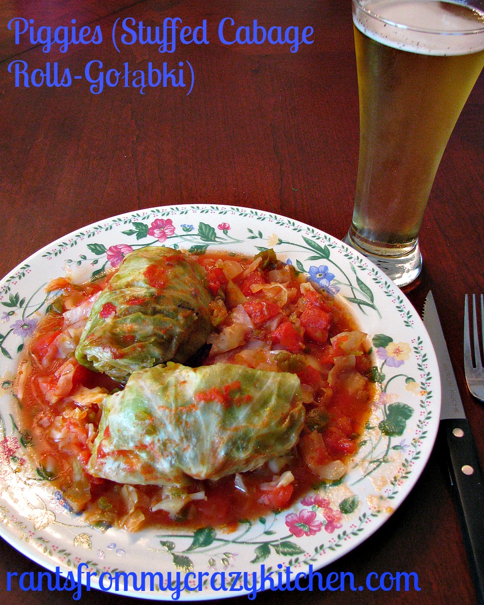 Pin 631 Share 178 Yum 43 +1 5 Tweet Stumble Email Flip SHARES 857 Stuffed Cabbage Rolls in a sweet tomato sauce with a beef and pork stuffing.