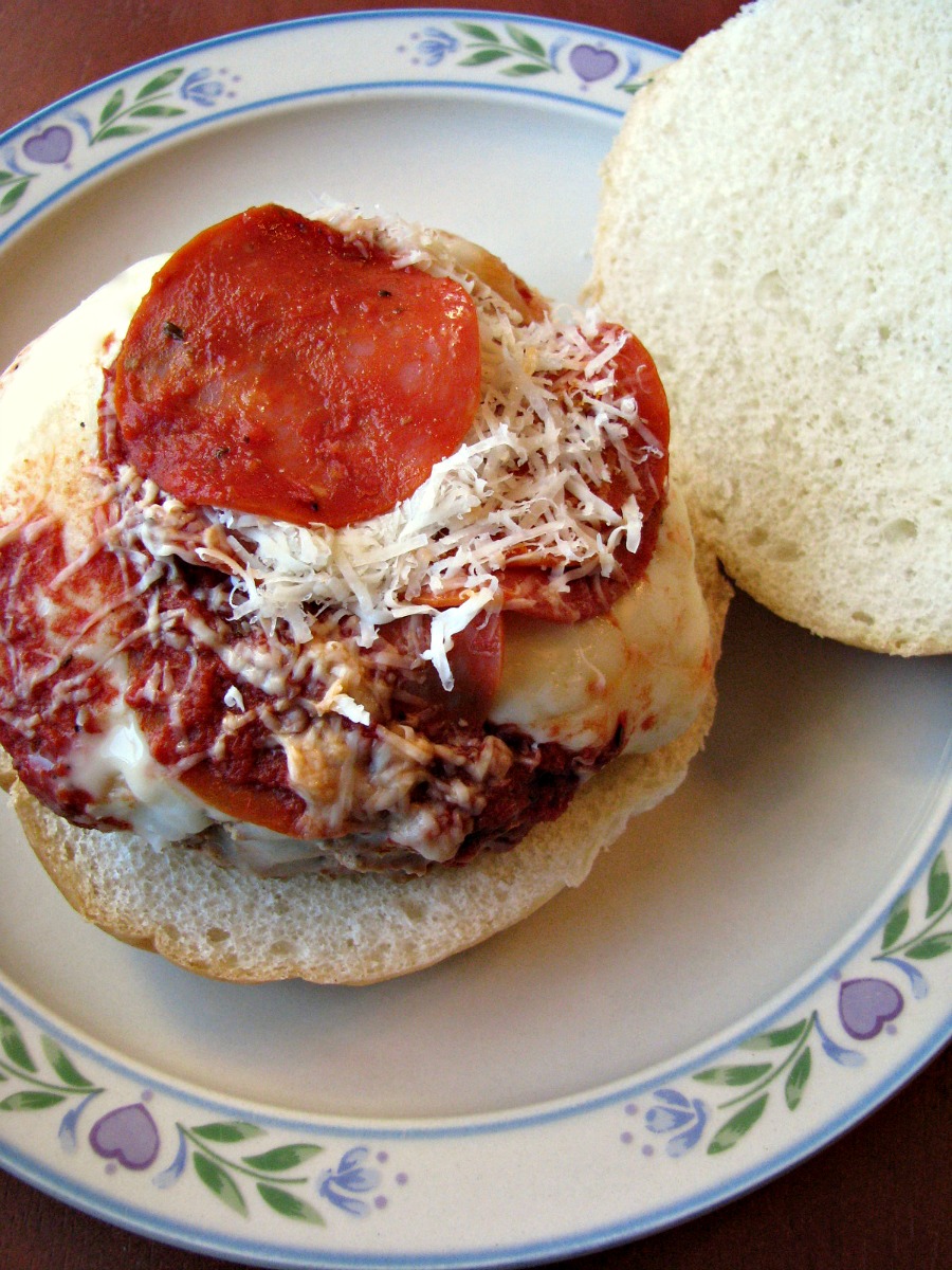 Turkey Pepperoni Pizza Burgers - Rants From My Crazy Kitchen