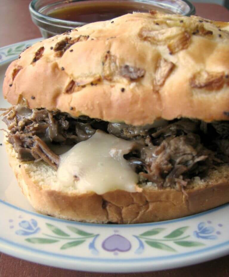 Slow Cooker French Dip Au Jus Rants From My Crazy Kitchen