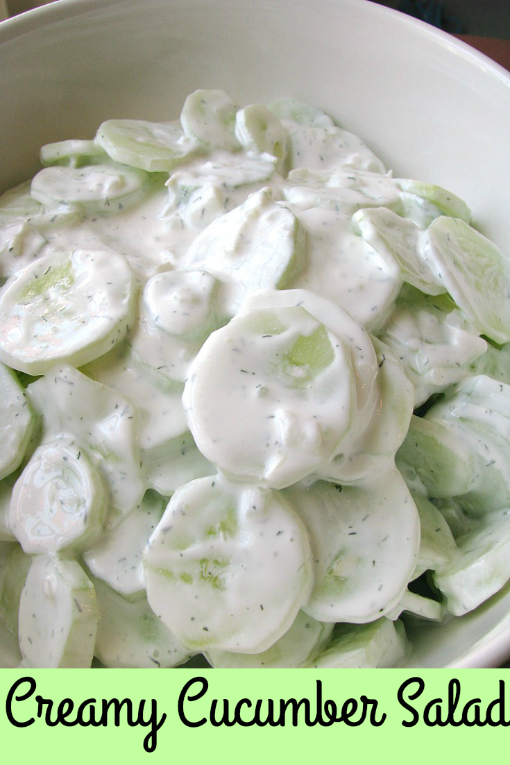 cucumber salad with sour cream