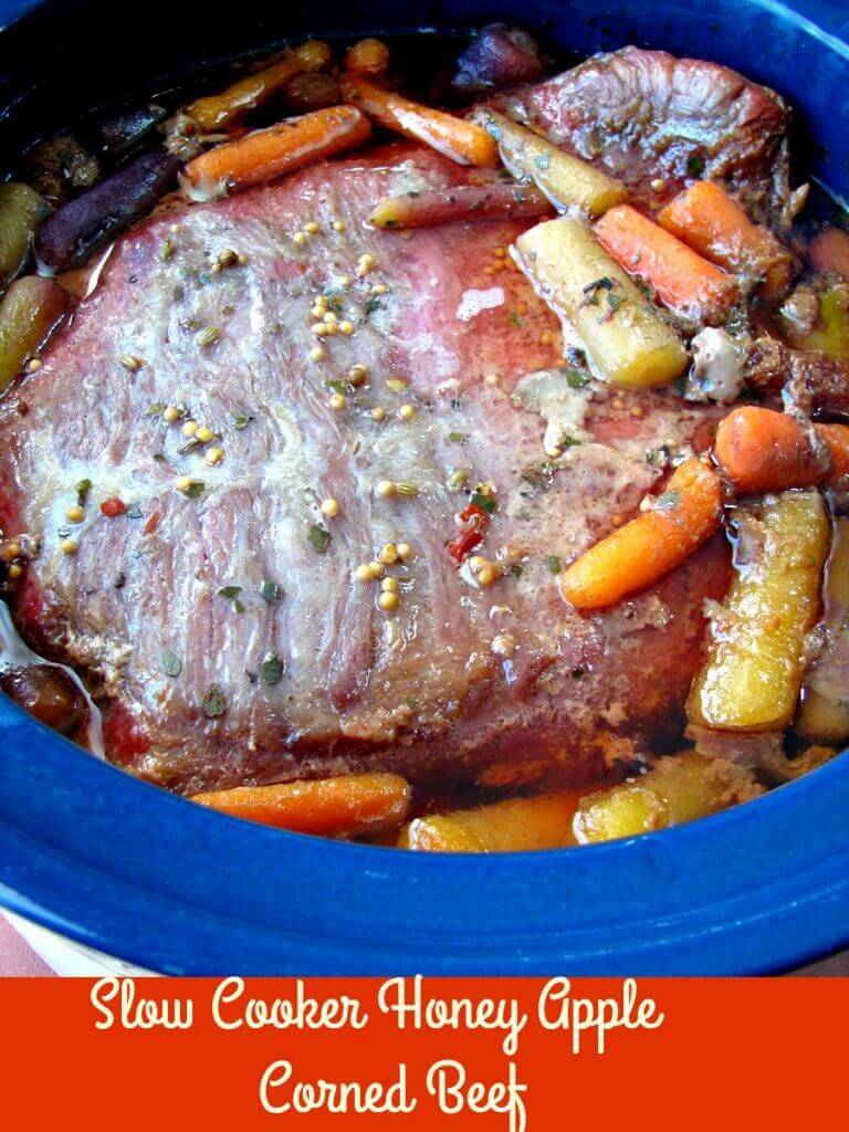 Slow Cooker Honey Apple Corned Beef Rants From My Crazy Kitchen