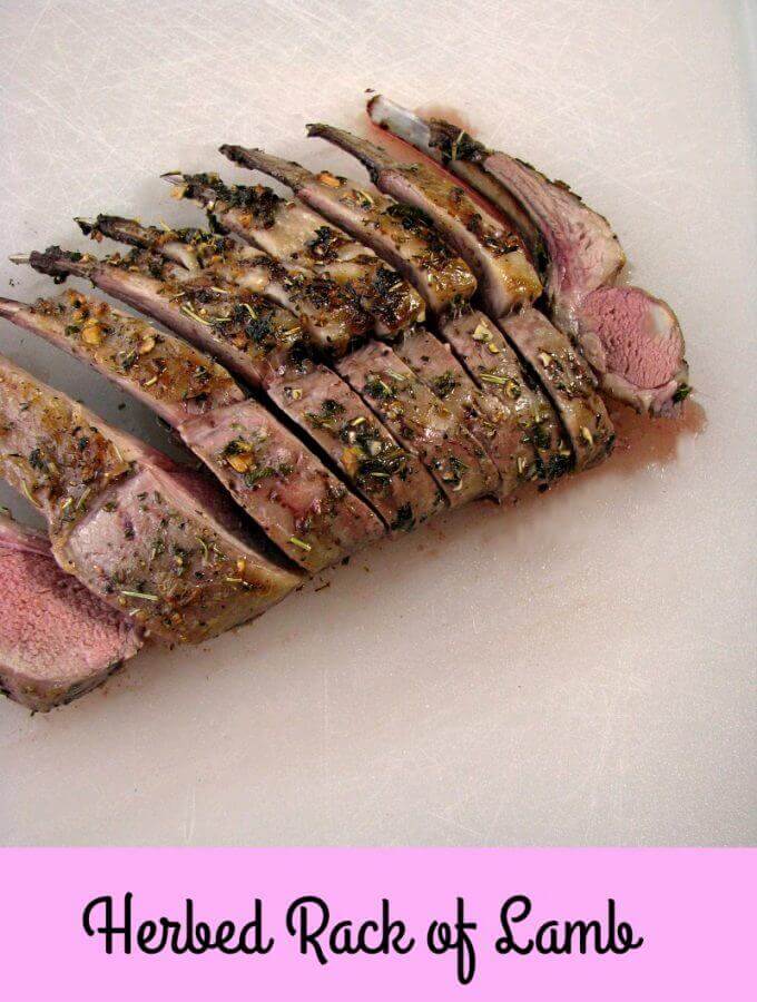 Classic Herbed Rack of Lamb, marinated in olive oil, garlic, and fresh herbs, makes a simply elegant main course for Easter.
