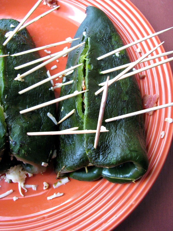 Sealed Stuffed Poblano Peppers 