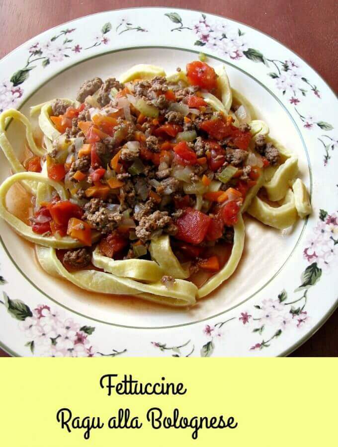 Homemade Fettuccine Ragu alla Bolognese with homemade pasta and authentic Bolognese sauce is easier to make yourself than you think.