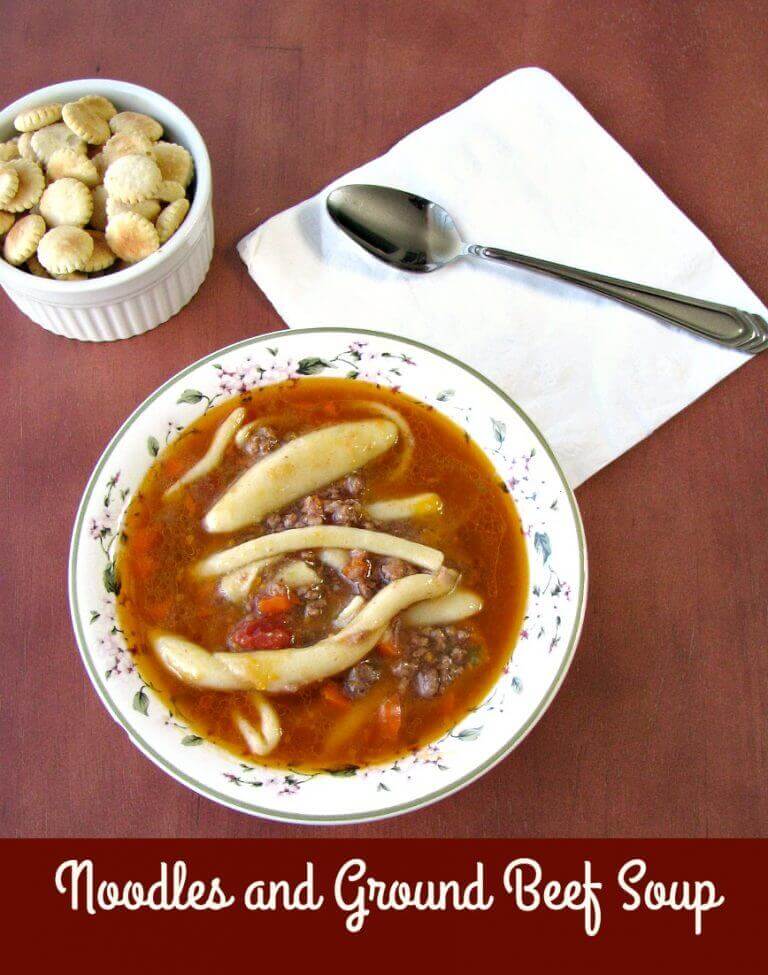 Noodles and Ground Beef Soup (Campbell's Copycat Recipe) Rants From