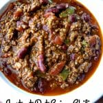 Instant Pot Spicy Chili made with ground beef, kidney beans, jalapenos, and sriracha, is an easy Instant Pot pressure cooker chili recipe perfect for cold Winter days.