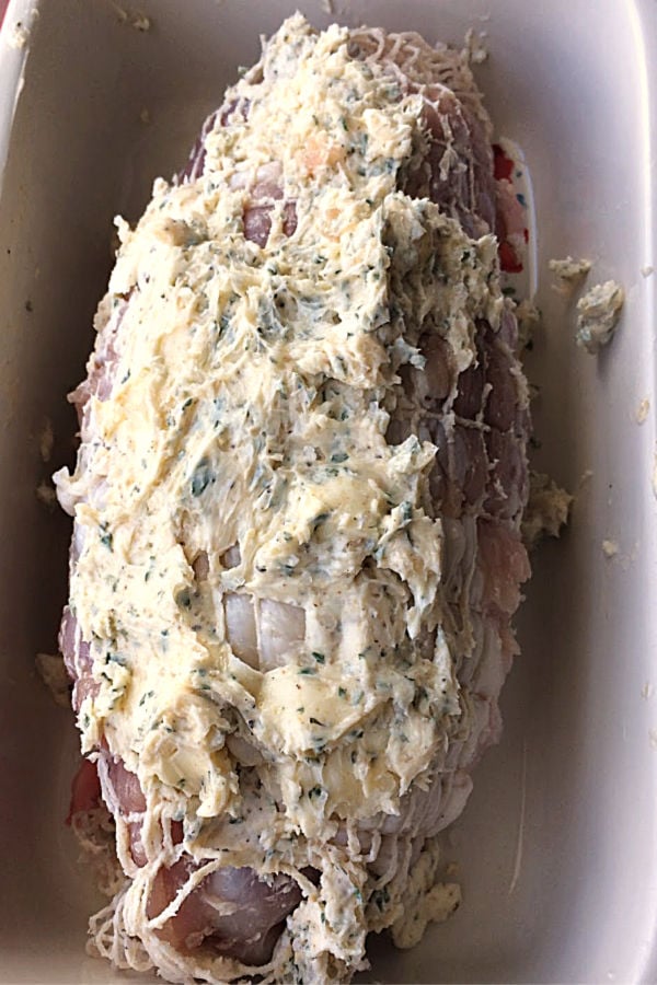 Photo of herb butter rubbed turkey breast roast