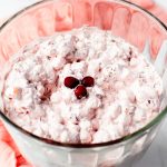 photo of cranberry salad in a large serving bowl