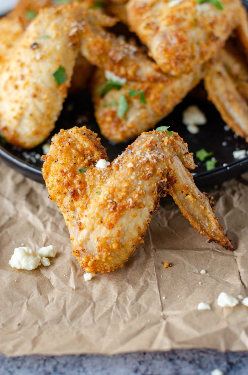 Air fryer garlic parmesan wings best sale